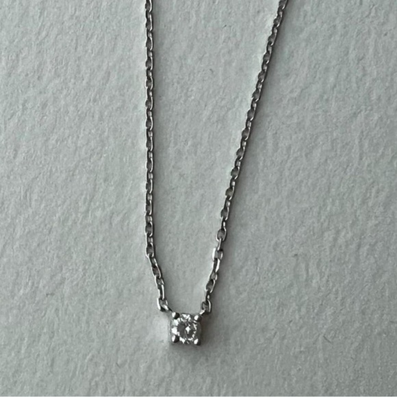 14K White Gold Diamond Necklace Round Brilliant HGL Diamond 11ct Clarity Sl2 - Picture 2 of 10